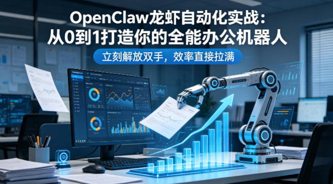 OpenClaw龙虾自动化实战：从0到1打造你的全能办公机器人，立刻解放双手，效率直接拉满-热点1站 - 热点知汇专注网赚项目资源知识聚汇