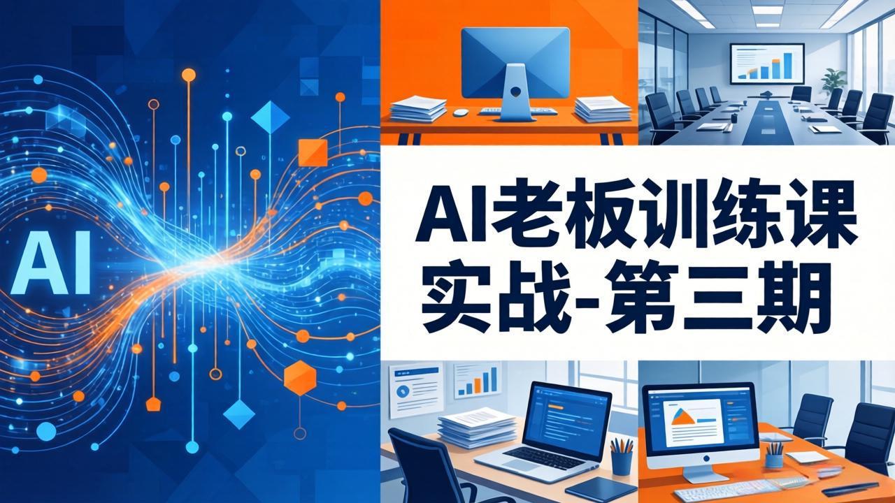 AI老板训练课实战-第三期：AI+内容应用落地教学，从0到1打通AI变现完整路径-盟主1站 - 热点知汇专注网赚项目资源知识聚汇