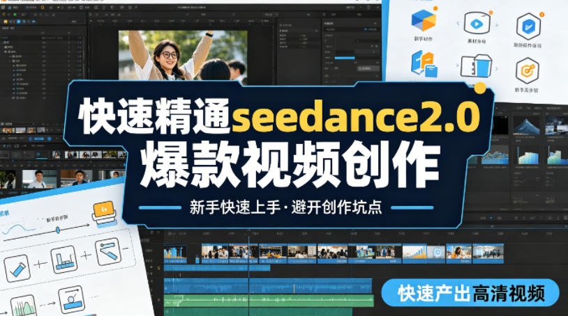 快速精通seedance2.0爆款视频创作，快速产出高清视频，避开大量创作坑点，新手也能快速上手-盟主1站 - 热点知汇专注网赚项目资源知识聚汇