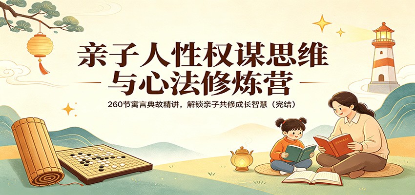 亲子人性权谋思维与心法修炼营：260节寓言典故精讲，解锁亲子共修成长智慧(完结)-盟主1站 - 热点知汇专注网赚项目资源知识聚汇