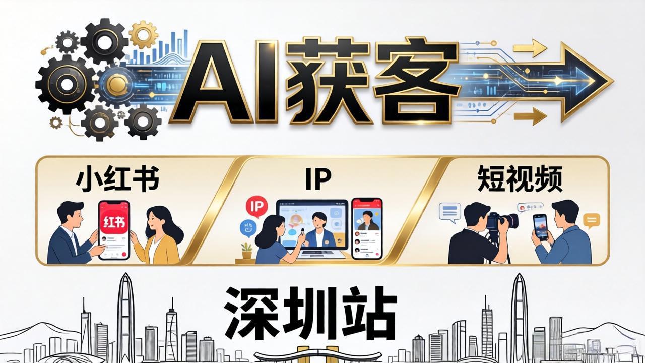 2026AI获客大课深圳站：4月17日-19日3天2夜拆透小红书+IP+短视频，老板操盘手必来-盟主1站 - 热点知汇专注网赚项目资源知识聚汇