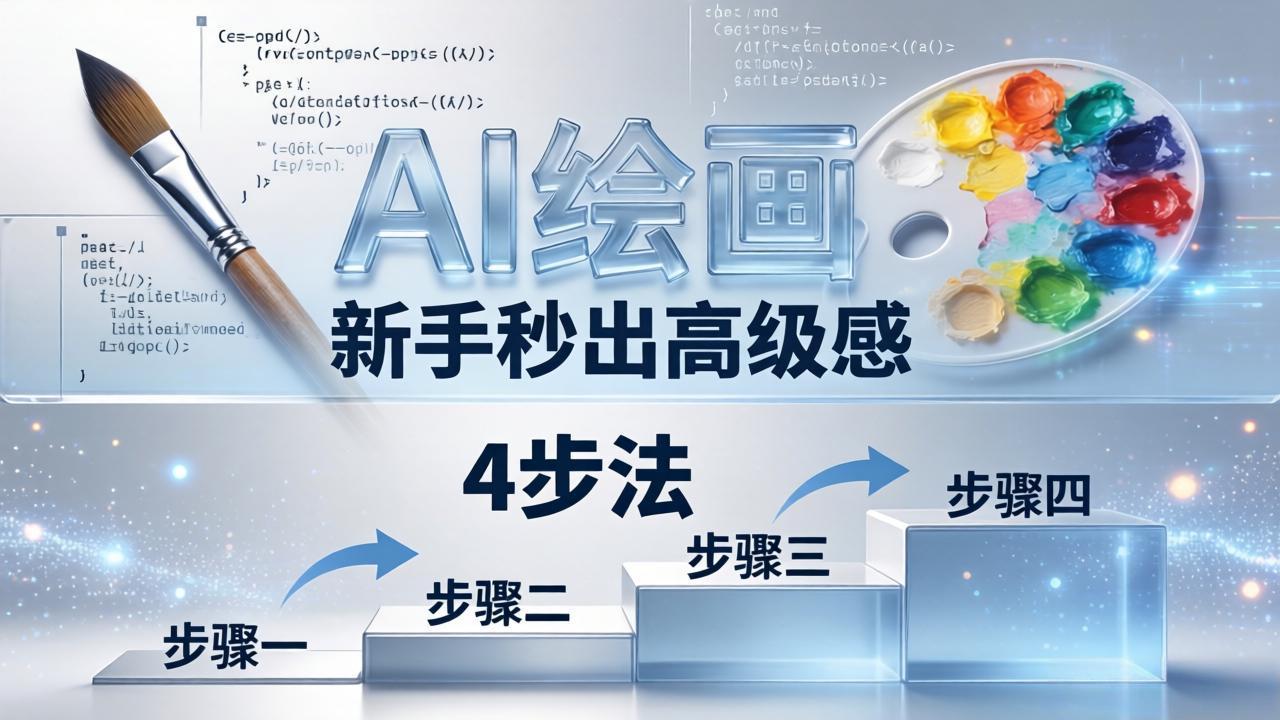 AI绘画入门别再硬磕了！即梦4步法：万能提示词公式+BRTR框架，新手秒出高级感-盟主1站 - 热点知汇专注网赚项目资源知识聚汇