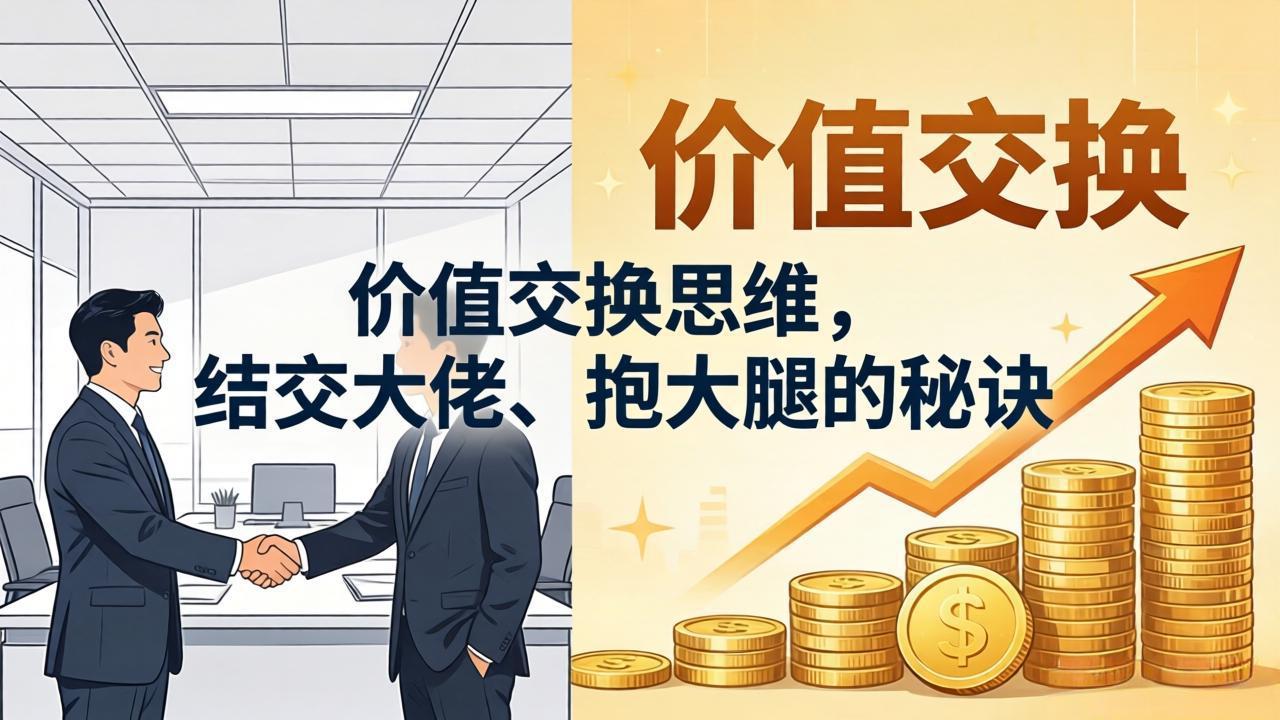 某付费文章：价值交换思维，结交大佬、抱大腿的秘诀-盟主1站 - 热点知汇专注网赚项目资源知识聚汇