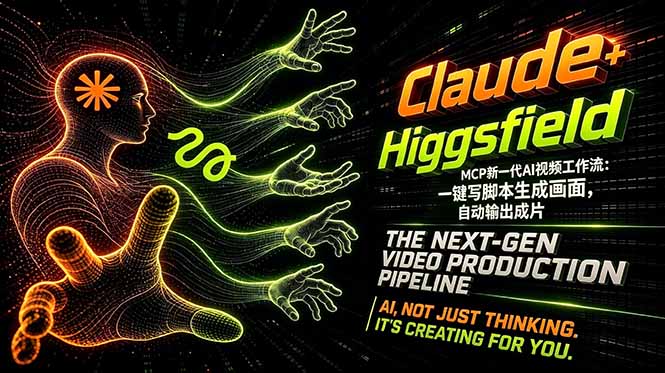 Claude+Higgsfield MCP新一代AI视频工作流：一键写脚本生成画面，自动输出成片-盟主1站 - 热点知汇专注网赚项目资源知识聚汇