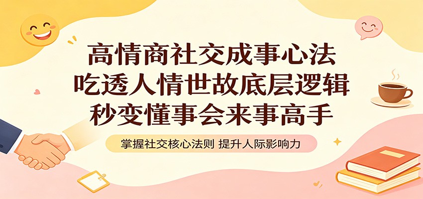 高情商社交成事心法：吃透人情世故底层逻辑，秒变懂事会来事高手-盟主1站 - 热点知汇专注网赚项目资源知识聚汇