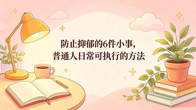 付费文章：防止抑郁的6件小事，普通人日常可执行的方法-盟主1站 - 热点知汇专注网赚项目资源知识聚汇