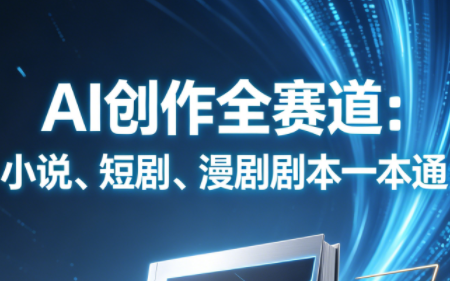 AI创作全赛道：小说、短剧、漫剧剧本一本通(更新5月)-盟主1站 - 热点知汇专注网赚项目资源知识聚汇