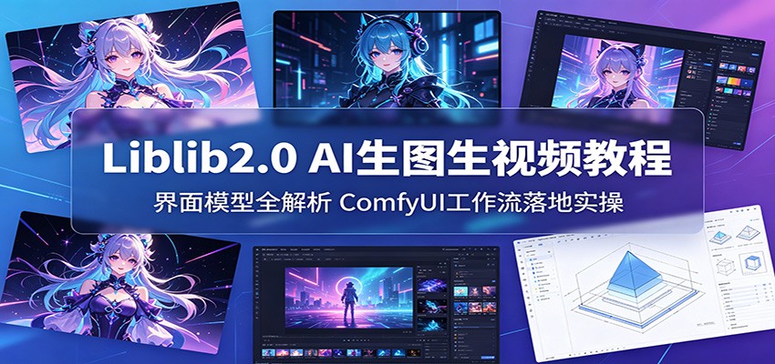 Liblib2.0 AI生图生视频教程：界面模型全解析，ComfyUI工作流落地实操-盟主1站 - 热点知汇专注网赚项目资源知识聚汇