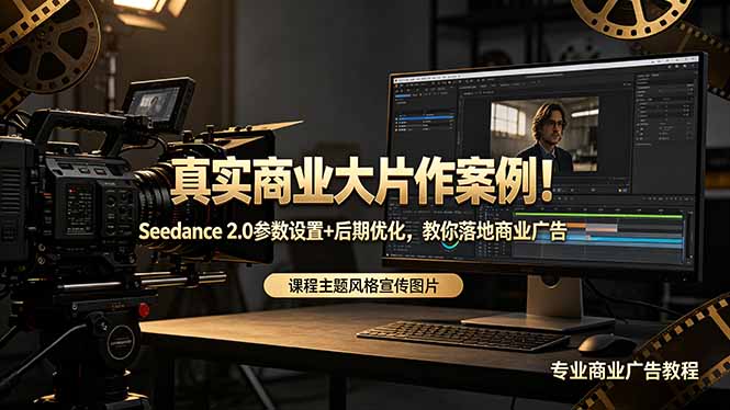真实商业大片作案例！Seedance 2.0参数设置+后期优化，教你落地商业广告-盟主1站 - 热点知汇专注网赚项目资源知识聚汇