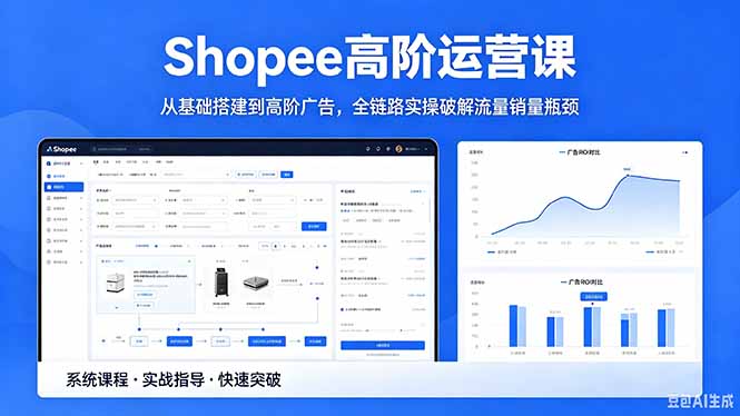 Shopee高阶运营课-2026年5月更新，从基础搭建到高阶广告，全链路实操破解流量销量瓶颈-盟主1站 - 热点知汇专注网赚项目资源知识聚汇