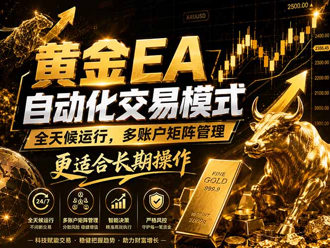 黄金EA量化：多窗口矩阵稳定运行，系统自动执行，收益空间持续放大-盟主1站 - 热点知汇专注网赚项目资源知识聚汇