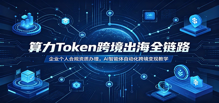 算力Token跨境出海全链路：企业个人合规资质办理，AI智能体自动化跨境变现教学-盟主1站 - 热点知汇专注网赚项目资源知识聚汇