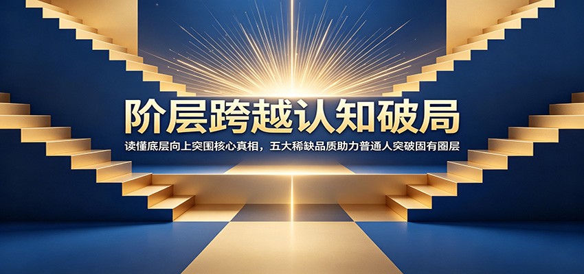 阶层跨越认知破局：读懂底层向上突围核心真相，五大稀缺品质助力普通人突破固有圈层-盟主1站 - 热点知汇专注网赚项目资源知识聚汇