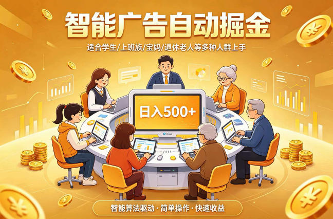 2026年最好做的项目：自动掘金项目，小白轻易上手，单日轻松收入500+【揭秘】-盟主1站 - 热点知汇专注网赚项目资源知识聚汇