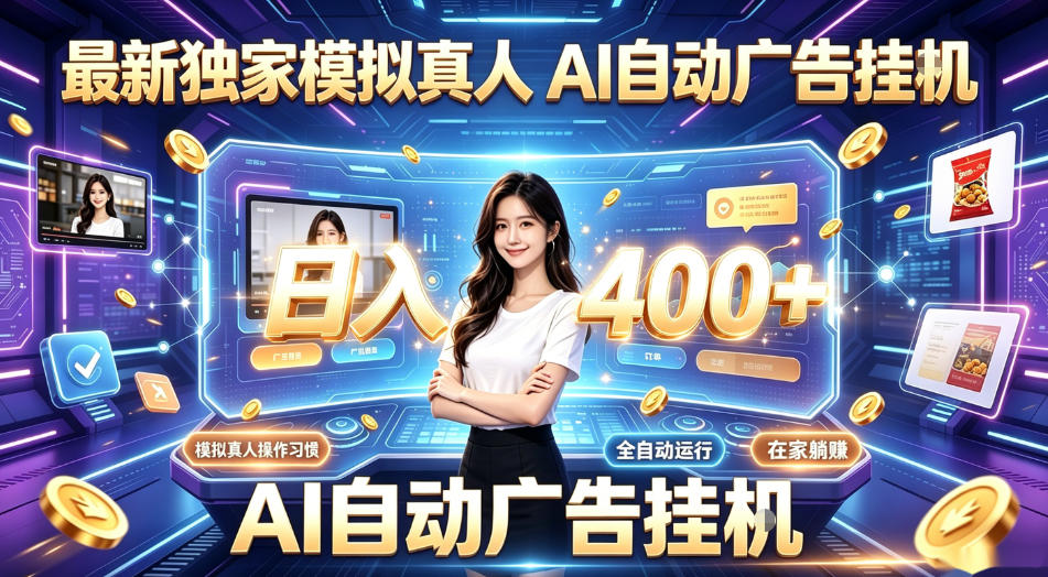 最新独家模拟真人，AI自动挂号挂G，日入400+，全程全自动运行，无需人工【揭秘】-盟主1站 - 热点知汇专注网赚项目资源知识聚汇