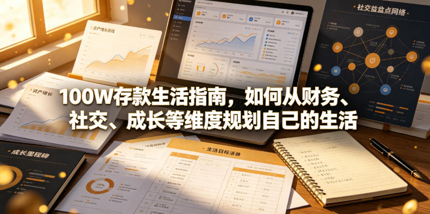 付费文章：100W存款生活指南，如何从财务、社交、成长等维度规划自己的生活-盟主1站 - 热点知汇专注网赚项目资源知识聚汇