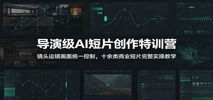 导演级AI短片创作特训营：镜头运镜画面统一控制，十余类商业短片完整实操教学(更新)-盟主1站 - 热点知汇专注网赚项目资源知识聚汇