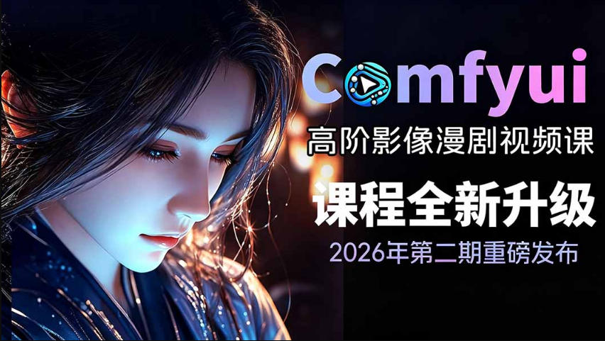 2026新版ComfyUI漫剧动画全流程实战课，0基础入门到进阶全流程动态漫，轻松实现流量变现-盟主1站 - 热点知汇专注网赚项目资源知识聚汇