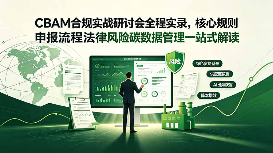 CBAM合规实战研讨会全程实录，核心规则申报流程法律风险碳数据管理一站式解读-盟主1站 - 热点知汇专注网赚项目资源知识聚汇