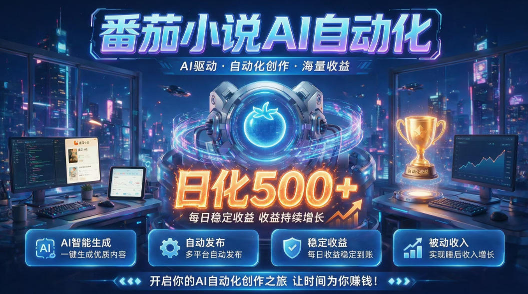 小白可做番茄AI,居家轻创业,每日稳赚500➕,普通人低门槛轻松线上增收【揭秘】-盟主1站 - 热点知汇专注网赚项目资源知识聚汇