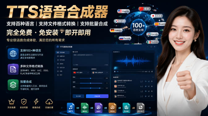 最新TTS配音,支持批量,支持文件格式转换,功能超多-盟主1站 - 热点知汇专注网赚项目资源知识聚汇