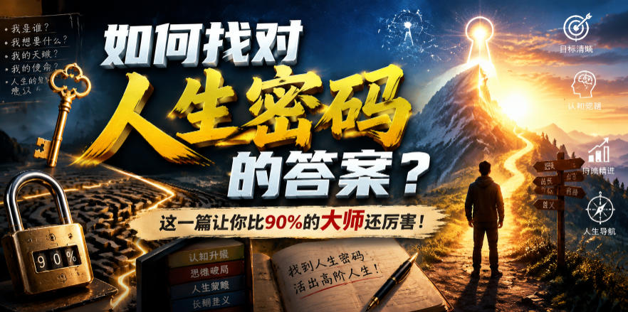 付费文章:如何找对人生密码的答案?这一篇让你比90%的大师还厉害!-盟主1站 - 热点知汇专注网赚项目资源知识聚汇