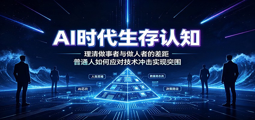 AI时代生存认知：理清做事者与做人者的差距，普通人如何应对技术冲击实现突围-盟主1站 - 热点知汇专注网赚项目资源知识聚汇