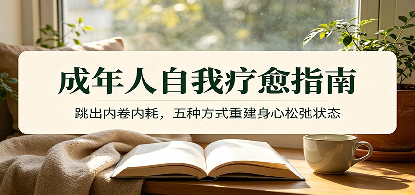 成年人自我疗愈指南：跳出内卷内耗，五种方式重建身心松弛状态-盟主1站 - 热点知汇专注网赚项目资源知识聚汇