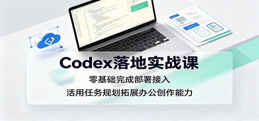 Codex落地实战课：零基础完成部署接入，活用任务规划拓展办公创作能力-盟主1站 - 热点知汇专注网赚项目资源知识聚汇