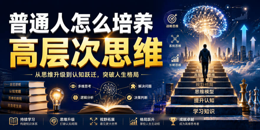 公众号付费文章：普通人怎么培养高层次思维-盟主1站 - 热点知汇专注网赚项目资源知识聚汇