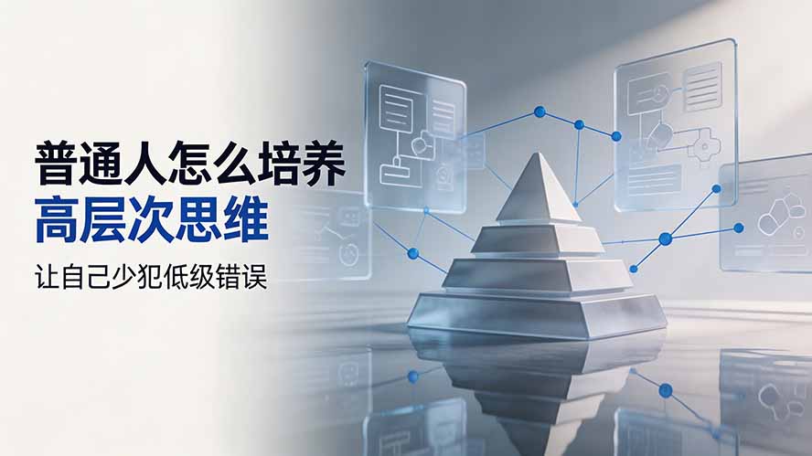 付费文章：普通人怎么培养高层次思维，让自己少犯低级错误-盟主1站 - 热点知汇专注网赚项目资源知识聚汇