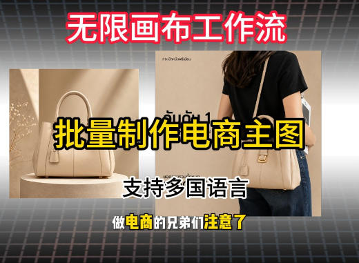 无限画布工作流搭建教程，一键电商主图批量制作，批量下载，支持多国语言-盟主1站 - 热点知汇专注网赚项目资源知识聚汇