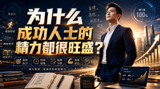 付费文章：为什么成功人士的精力都很旺盛？-盟主1站 - 热点知汇专注网赚项目资源知识聚汇
