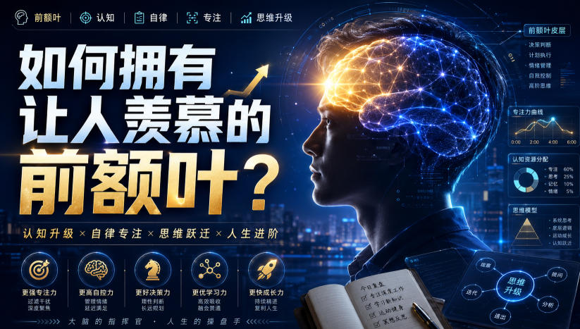 付费文：如何拥有让人羡慕的前额叶？-盟主1站 - 热点知汇专注网赚项目资源知识聚汇