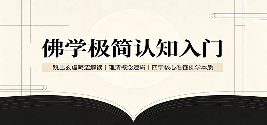 佛学极简认知入门：跳出玄虚晦涩解读，理清概念逻辑，四字核心看懂佛学本质-盟主1站 - 热点知汇专注网赚项目资源知识聚汇