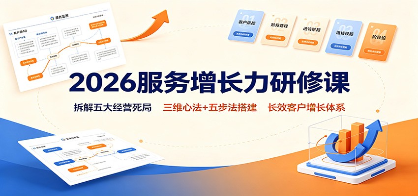 2026服务增长力研修课：拆解五大经营死局，三维心法+五步法搭建长效客户增长体系-盟主1站 - 热点知汇专注网赚项目资源知识聚汇