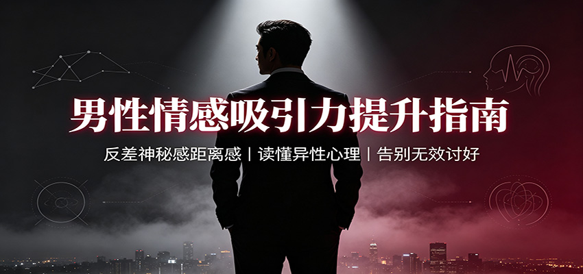 男性情感吸引力提升指南：反差神秘感距离感，读懂异性心理，告别无效讨好-盟主1站 - 热点知汇专注网赚项目资源知识聚汇