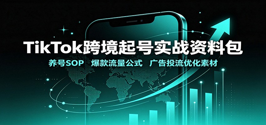 TikTok跨境起号实战资料包：养号SOP，爆款流量公式，广告投流优化素材-盟主1站 - 热点知汇专注网赚项目资源知识聚汇
